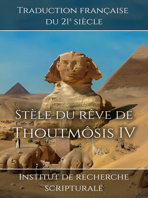 cover image of Stèle du rêve de Thoutmôsis IV